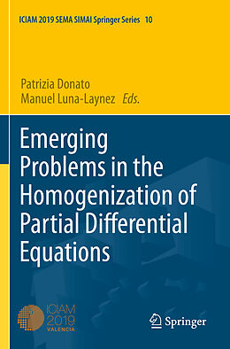Couverture cartonnée Emerging Problems in the Homogenization of Partial Differential Equations de 