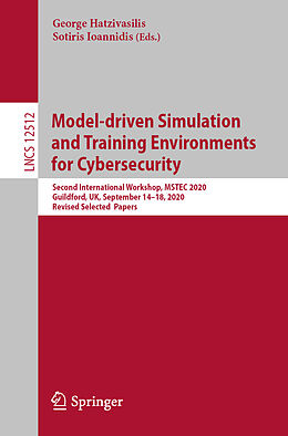 Kartonierter Einband Model-driven Simulation and Training Environments for Cybersecurity von 