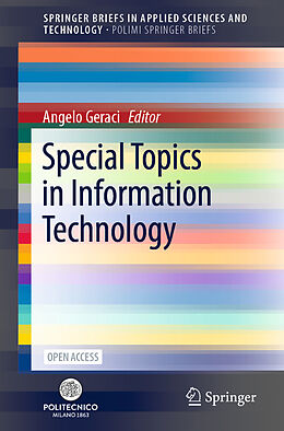Kartonierter Einband Special Topics in Information Technology von 