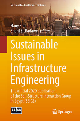 Couverture cartonnée Sustainable Issues in Infrastructure Engineering de 