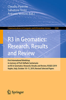 Couverture cartonnée R3 in Geomatics: Research, Results and Review de 