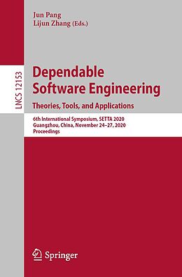 eBook (pdf) Dependable Software Engineering. Theories, Tools, and Applications de 