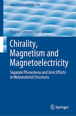Livre Relié Chirality, Magnetism and Magnetoelectricity de 
