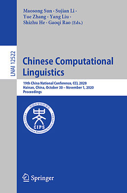 E-Book (pdf) Chinese Computational Linguistics von 