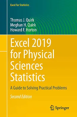 E-Book (pdf) Excel 2019 for Physical Sciences Statistics von Thomas J. Quirk, Meghan H. Quirk, Howard F. Horton