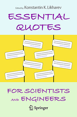 Couverture cartonnée Essential Quotes for Scientists and Engineers de 