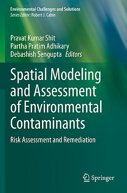Couverture cartonnée Spatial Modeling and Assessment of Environmental Contaminants de 