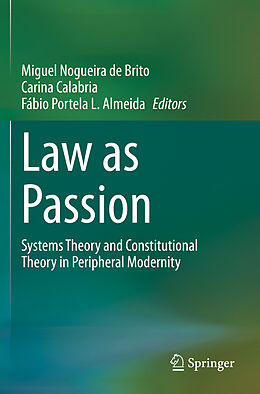 Couverture cartonnée Law as Passion de 