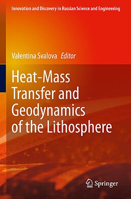 Couverture cartonnée Heat-Mass Transfer and Geodynamics of the Lithosphere de 