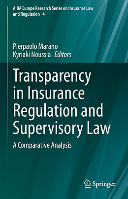 eBook (pdf) Transparency in Insurance Regulation and Supervisory Law de 