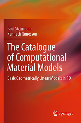 Kartonierter Einband The Catalogue of Computational Material Models von Kenneth Runesson, Paul Steinmann