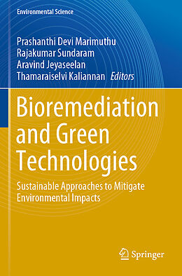 Couverture cartonnée Bioremediation and Green Technologies de 