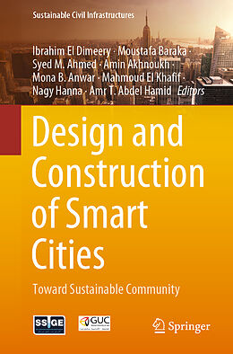 Couverture cartonnée Design and Construction of Smart Cities de 