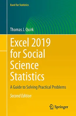 E-Book (pdf) Excel 2019 for Social Science Statistics von Thomas J. Quirk