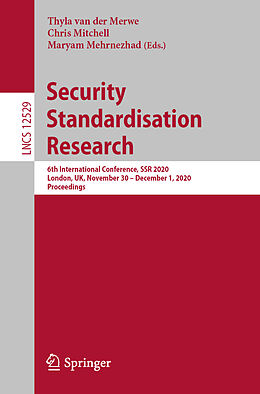 Kartonierter Einband Security Standardisation Research von 