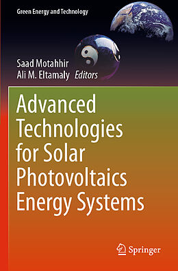 Couverture cartonnée Advanced Technologies for Solar Photovoltaics Energy Systems de 