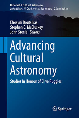Livre Relié Advancing Cultural Astronomy de 