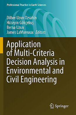 Couverture cartonnée Application of Multi-Criteria Decision Analysis in Environmental and Civil Engineering de 
