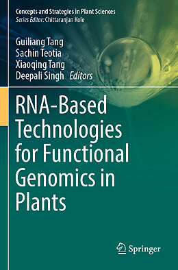 Couverture cartonnée RNA-Based Technologies for Functional Genomics in Plants de 