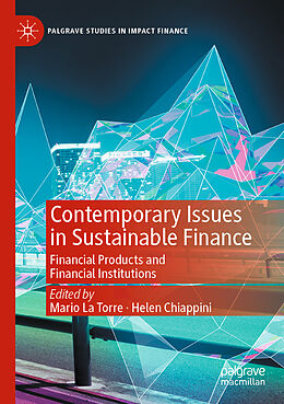 Couverture cartonnée Contemporary Issues in Sustainable Finance de 