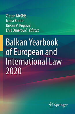 Kartonierter Einband Balkan Yearbook of European and International Law 2020 von 