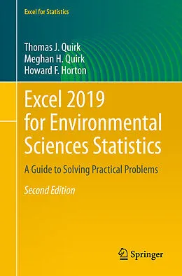 E-Book (pdf) Excel 2019 for Environmental Sciences Statistics von Thomas J. Quirk, Meghan H. Quirk, Howard F. Horton