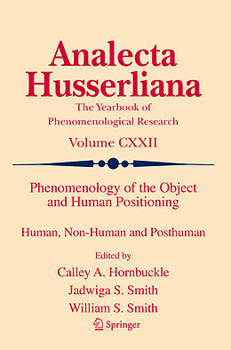 Couverture cartonnée Phenomenology of the Object and Human Positioning de 