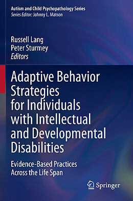 Couverture cartonnée Adaptive Behavior Strategies for Individuals with Intellectual and Developmental Disabilities de 