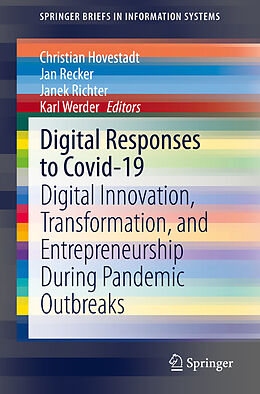 Kartonierter Einband Digital Responses to Covid-19 von 