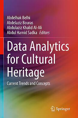 Couverture cartonnée Data Analytics for Cultural Heritage de 