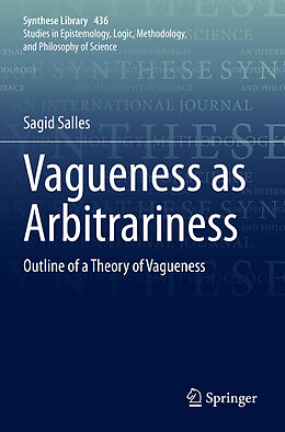 Couverture cartonnée Vagueness as Arbitrariness de Sagid Salles