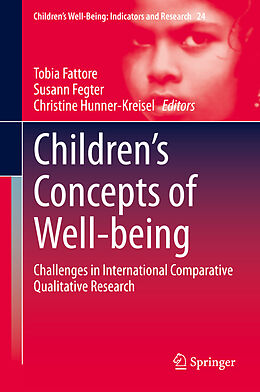 Livre Relié Children s Concepts of Well-being de 