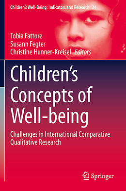 Kartonierter Einband Children's Concepts of Well-being von 
