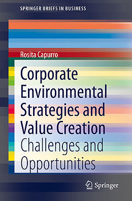 Couverture cartonnée Corporate Environmental Strategies and Value Creation de Rosita Capurro