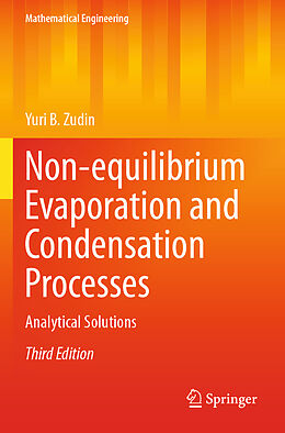 Couverture cartonnée Non-equilibrium Evaporation and Condensation Processes de Yuri B. Zudin