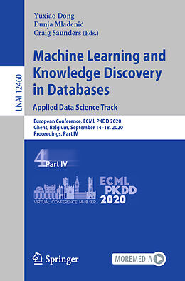Couverture cartonnée Machine Learning and Knowledge Discovery in Databases: Applied Data Science Track de 