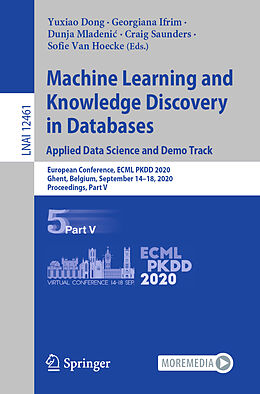 Kartonierter Einband Machine Learning and Knowledge Discovery in Databases. Applied Data Science and Demo Track von 