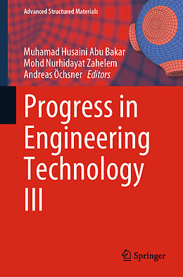 Fester Einband Progress in Engineering Technology III von 