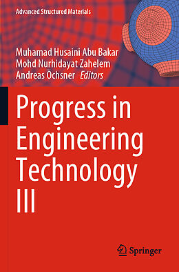 Kartonierter Einband Progress in Engineering Technology III von 