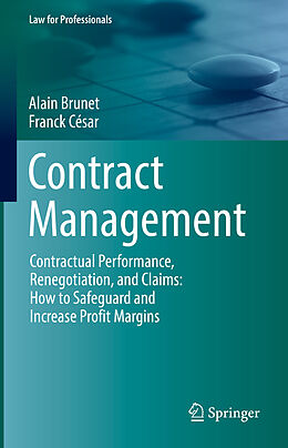 Livre Relié Contract Management de Alain Brunet, Franck César