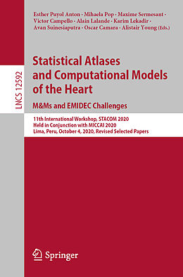Kartonierter Einband Statistical Atlases and Computational Models of the Heart. M&Ms and EMIDEC Challenges von 