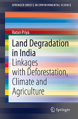 Couverture cartonnée Land Degradation in India de Ratan Priya