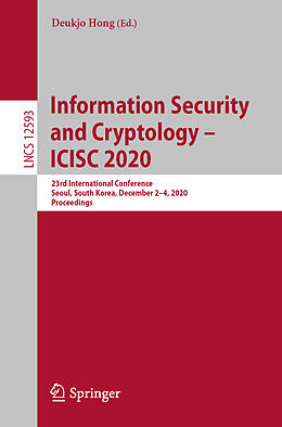 Kartonierter Einband Information Security and Cryptology   ICISC 2020 von 