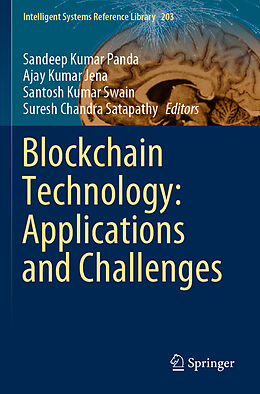 Couverture cartonnée Blockchain Technology: Applications and Challenges de 