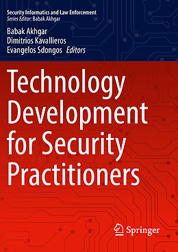 Couverture cartonnée Technology Development for Security Practitioners de 