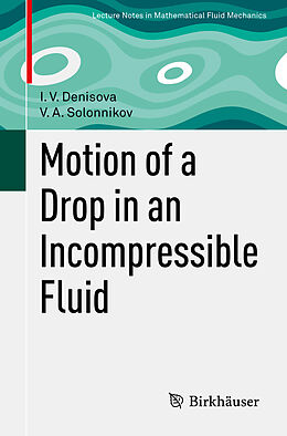 Kartonierter Einband Motion of a Drop in an Incompressible Fluid von V. A. Solonnikov, I. V. Denisova