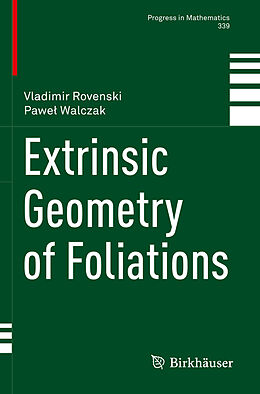 Couverture cartonnée Extrinsic Geometry of Foliations de Pawe  Walczak, Vladimir Rovenski