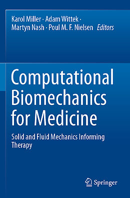 Couverture cartonnée Computational Biomechanics for Medicine de 