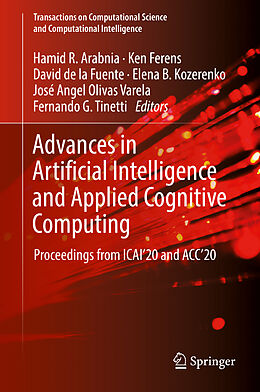 Livre Relié Advances in Artificial Intelligence and Applied Cognitive Computing de 