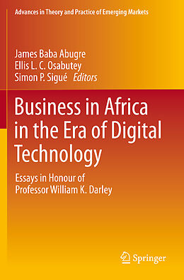 Couverture cartonnée Business in Africa in the Era of Digital Technology de 